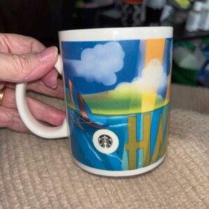 Vintage 2001 Starbucks Hawaii Stamp Series Mug 14 oz Size.